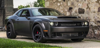 This carbon-fibre-bodied Challenger Demon boasts 1,400 horsepower