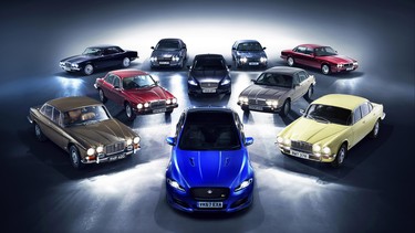 The entire Jaguar XK sedan range on its 50th anniversary in 2018
