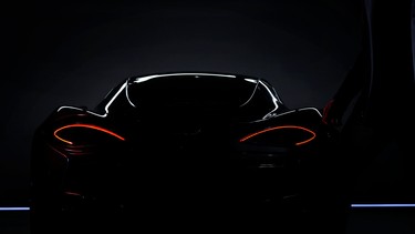 A teaser image of a mysterious McLaren collaboration with an "iconic British brand."