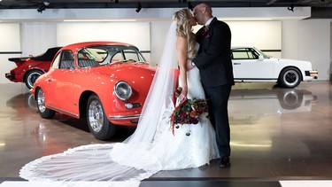 John and Samantha Evans tied the know at the Porsche Experience Center in Atlanta in October 2018.