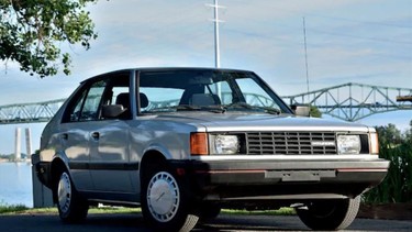 A 1986 Hyundai Pony for sale Brossard Hyundai in Quebec.