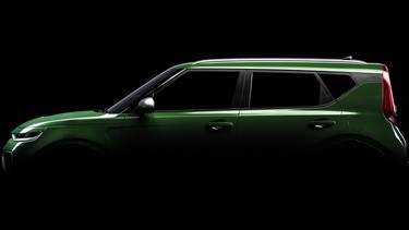 A teaser image of the 2020 Kia Soul