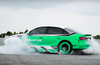 Daniel Abt’s electric Audi RS3 performing a donut