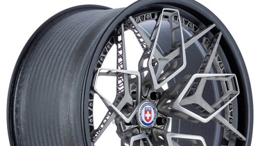 The new HRE3D+ titanium wheel prototype, made via 3-D printing