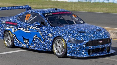 The DJR Team Penske Ford Mustang Supercar prototype used in the Australian racing series