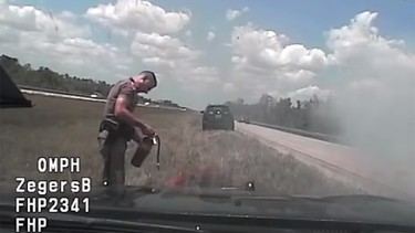 Reckless cop burns down his own car
After hopping a median, passing on the shoulder, and speeding