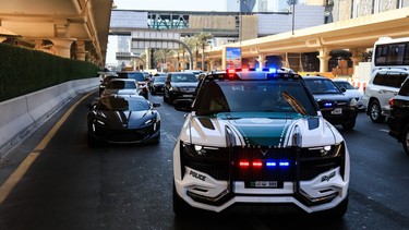 The W Motors Ghiath police cruiser, for the Dubai Police