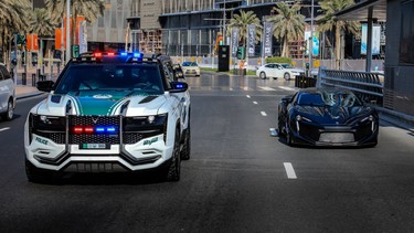 The W Motors Ghiath police cruiser, for the Dubai Police