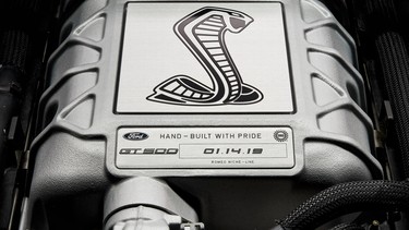 A teaser image of the supercharger on the 2020 Shelby Mustang GT500's V8, confirming its unveil date