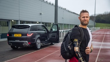 Jaguar Land Rover's automatically opening door makes driving easier for people with disabilities, like former Marine commando Mark Ormrod.