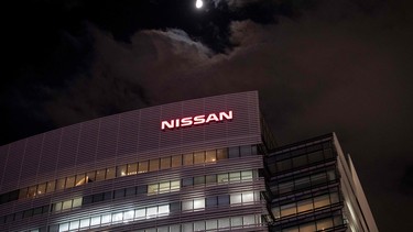 This picture shows a general view of the Nissan Motors headquarters in Yokohama, Kanagawa prefecture on December 17, 2018.