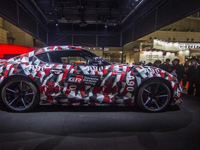 The new A90 Supra was there too, still camo-wrapped