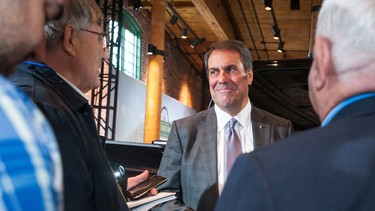 General Motors then-Executive Vice-President Global Product Development Mark Reuss talks with media at the opening of the newly restored Durant-Dort Factory One, considered to be the company’s birthplace and epicenter of the global auto industry, Monday, May 1, 2017 in Flint, Michigan.