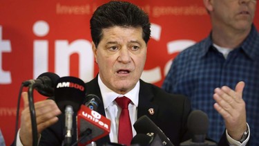 Unifor National President Jerry Dias speaks during a press conference on Thursday, December 20, 2018, at the Unifor Local 444 hall in Windsor, Ontario.