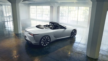 2020 Lexus LC convertible rear high 1