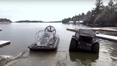 video- check out these two rugged amphibious vehicles built for (and now in) the canadian north