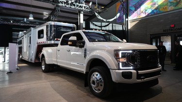 The new Super Duty at a recent unveiling event in Dearborn