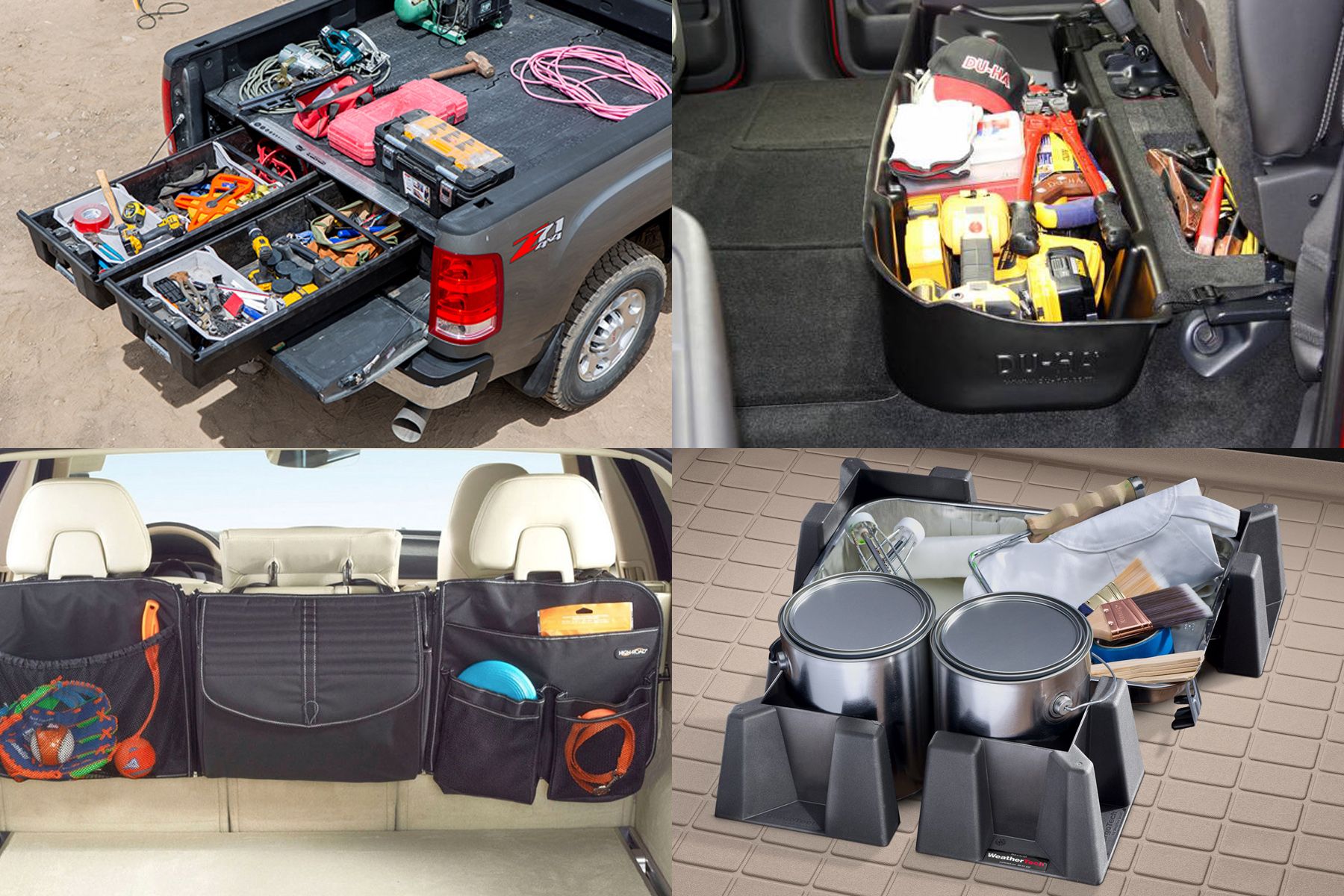 10 Cargo, trunk and truck organizers