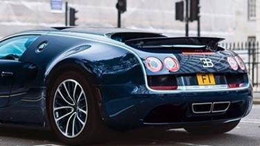 F1 plates on a Bugatti Veyron SuperSport
Blue Carbon Edition
