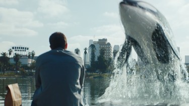 A screenshot from a 2019 Mercedes-Benz A-Class Super Bowl commercial.