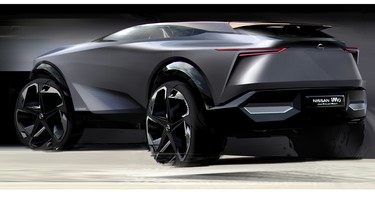 The 2019 Nissan IMQ Concept in a teaser sketch