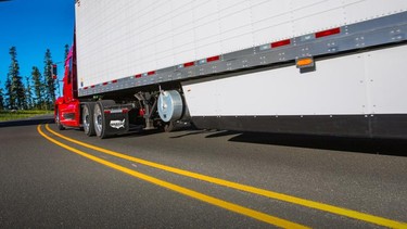 Trailer skirts are used for aerodynamics, not for pedestrian protection.