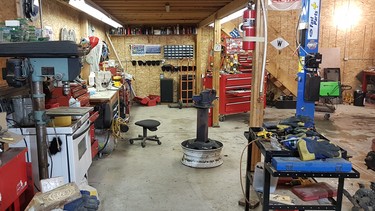 Dave Budge is semi-retired, and about 10 years ago on his property near Winnipeg, he built a heated 1,000 sq. ft. shop with 14-foot ceiling, two-post hoist and a mezzanine for parts storage.