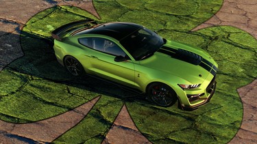 The 2020 Ford Shelby GT500 Mustang in new Grabber Lime