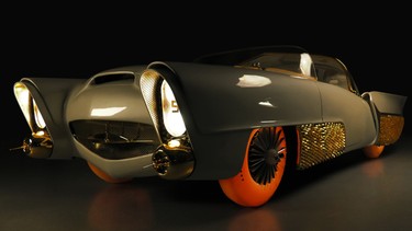 The George Barris-built Golden Sahara custom show car