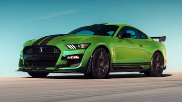 The 2020 Ford Shelby GT500 Mustang in new Grabber Lime