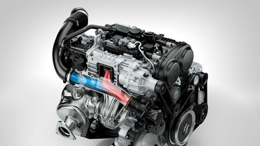 Twin-charging combines a turbocharger and supercharger on an engine