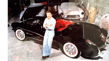 Norm Necemer with his 1957 fuel injected Corvette that had been stored for years in a Burnaby garage.