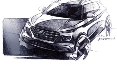 2020 Hyundai Venue sketch