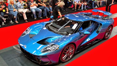 John Cena's 2017 Ford GT crossing the Mecum Auctions block in Dallas in October 2018
