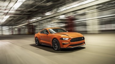 The new High Performance Package adds Mustang GT brakes, and GT Performance Package aerodynamics and suspension components to make it the highest-performing production four-cylinder Mustang ever.