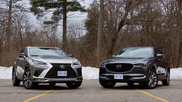 suv comparison, 2019 Mazda CX-5 Signature, 2019 Lexus NX300 F Sport