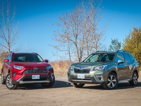 suv comparison, 2019 Toyota RAV4, 2019 Subaru Forester