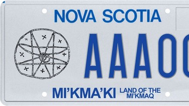 Nova Scotia's Mi’kmaq licence plate