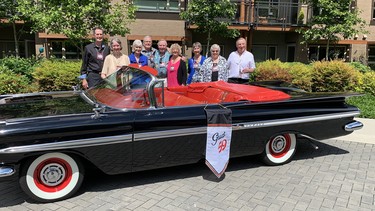 The 1959 Chevrolet Impala set the stage for the arrival of West Van High’s Class of 59 members for their 60th reunion.