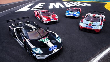The factory Ford Le Mans GT team for the 2019 season