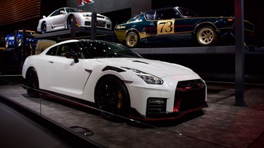 The white GT-R Nismo represents the cutting edge of Nissan sports cars.
