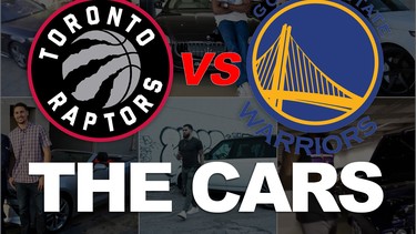 raptors vs warriors cars