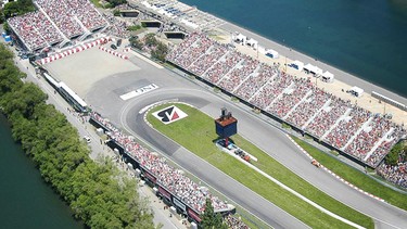 Circuit Gilles Villeneuve from above.