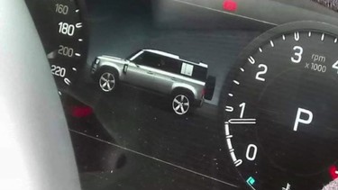 Image of Land Rover Defender leaked in infotainment snapshot
