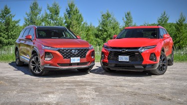 2019 Hyundai Santa Fe vs. 2019 Chevrolet Blazer