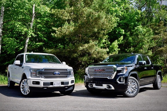 Pickup Comparison: 2019 Ford F-150 Limited vs. GMC Sierra Denali | Driving