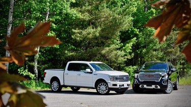 2019 Ford F-150 Limited and 2019 GMC Sierra Denali