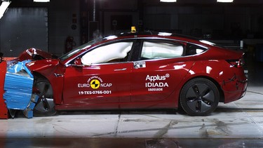 Euro NCAP Tesla Model 3 crash test