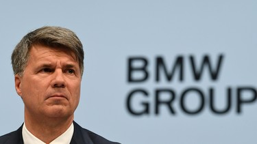 In this file photo taken on March 20, 2019 Harald Krueger, CEO of German car maker BMW, looks on during a press conference to present the group's financial results for 2018, in Munich, southern Germany.