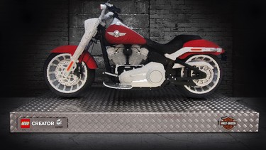 Lego made a lifesize Harley-Davidson Fat Boy to accompany new Creator Expert set - 1